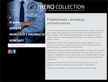 Tablet Screenshot of hero-collection.com.pl